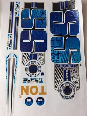 SS TON Super Select Edition Full Cricketschläger Aufkleber 3D geprägt - Bild 1 von 4