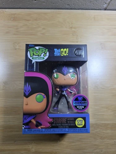 Funko POP! #410 Teen Titans GO! STARFIRE  Legendary LE1096 GITD + Protector