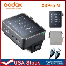 Godox X3 Pro N Touchscreen TTL Flash Trigger for Nikon 2.4G Wireless LCD Screen