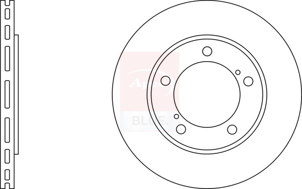 2x Brake Discs Pair Vented Front 309mm SDK6430 Apec Blue Set 5521165D10 Quality