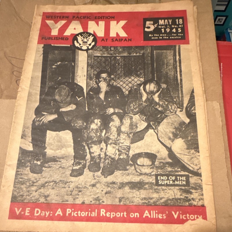Yank May 18, 1945 V-E Day Allies' Victory World War II Western Pacific Edition