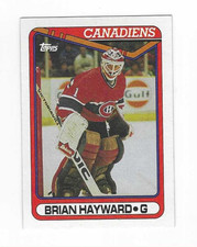 1990-91 TOPPS BRIAN HAYWARD #23 MONTREAL CANADIENS