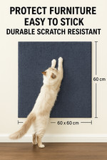 Cat Scratch Wall Pad 60×60cm Sisal Peel & Stick Furniture Protector  Cat Scratch