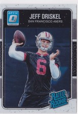 2016 Jeff Driskel Donruss Optic Rated Rookie White    RC     #174 (A5642)