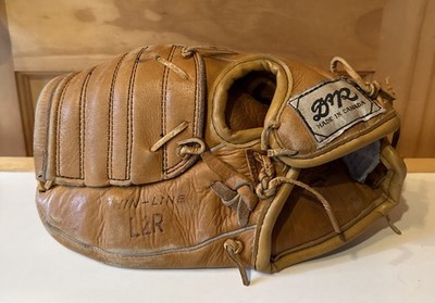 Vintage D&R LHT Baseball Glove L2R  Brown Made in Canada Turtle Back