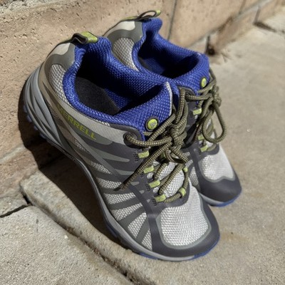 Merrell Womens Siren Edge Q2 Shoes Size 6.5 Gray Vapor J41324 All Terrain Hiking