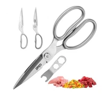 Gidli Premium Kitchen Scissors Heavy Duty Shears for Food Stainless Steel NEW