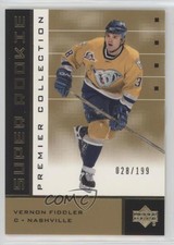 2002 Upper Deck Premier Collection Super Rookies Gold 28/199 Vernon Fiddler g0y