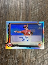 2025 Topps Pro Debut Tyson Lewis #PDC-175 Chrome Auto Refractor 152/199 ACL Reds