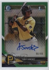 2018 Bowman Chrome Prospect Green Refractor 96/99 LoLo Sanchez Auto 13iq