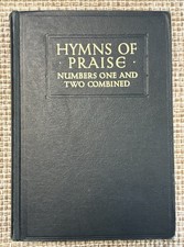 Hymns of Praise: Numbers One and Two Combined 1960 Hardcover Songs Music Book