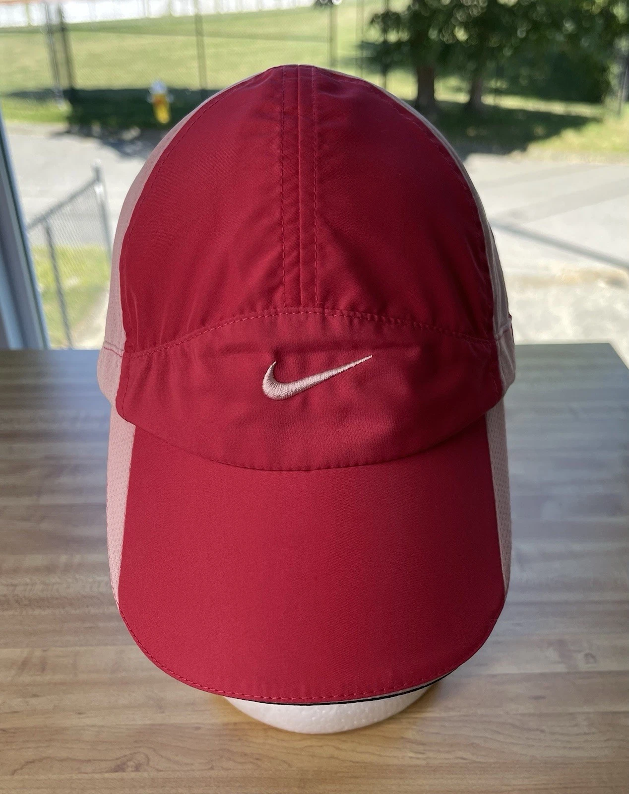 Vintage Nike Tailwind Dri Fit Y2K 2000s Cap 2 Tone Pink Lightweight Running Hat