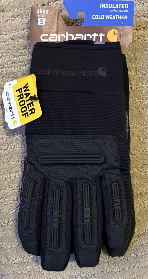 Guantes Carhartt Hombre S INVIERNO BALÍSTICO Negros: Aislados Protectores Impermeables Foto 3 de 4