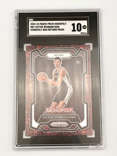 2023-24 Panini Prizm Monopoly RC Victor Wembanyama #81 Classic Icons Red Prizm
