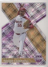 2019 Panini Elite Extra Edition Status Purple Die-Cut /125 Isaiah Campbell rh9