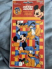 Vintage Stickers Sandylion Disney Mickey Mouse Sticker Puzzle