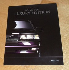 Volvo 960 Luxury Edition Brochure 1996 - UK - 2.5 3.0 V6 SE CD Saloon & Estate