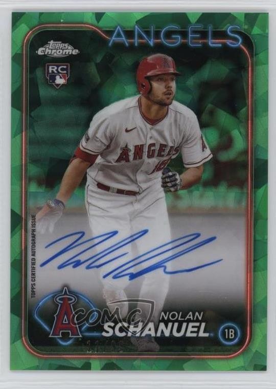 2024 Topps Chrome Sapphire Edition Green 11/99 Nolan Schanuel Rookie Auto RC g2u