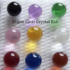 25mm Clear Crystal Ball Colorful Balls Crafts Marbles Sphere Ornaments DIY