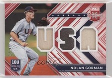 2018 Panini Elite Extra Edition USA Materials Red 23/49 Nolan Gorman n1u