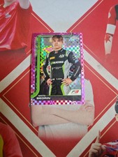 2025 Topps Chrome Formula 1 Pink Checker Flag Refractor Nikita Bedrin /250