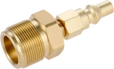Propane Brass Adapter Quick Connect Fitting 2.76 x 0.91 x inch, Gold 