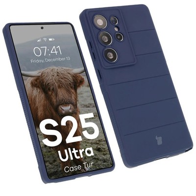 Handyhülle für Galaxy S25 Ultra Bizon Case Cover Schutz Hülle Etui Dunkelblau