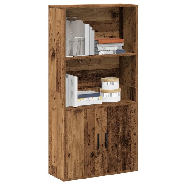 BüCherregal Altholz-Optik Holzwerkstoff 60X24X120 Cm Standregal-image