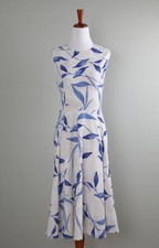 CALVIN KLEIN NWT $149 Floral Sleeveless A-Line Swing Tank Midi Dress Size 4