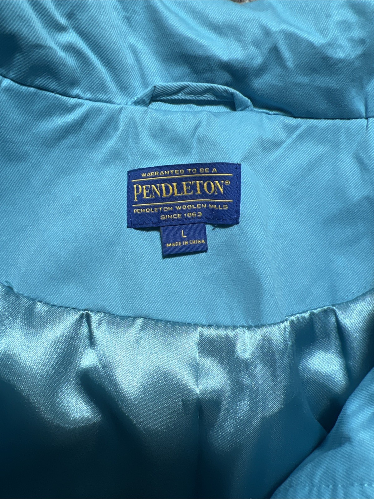 Pendleton Womens Size Large Windbreaker Jacket Bl… - image 2