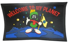 Marvin Martian Welcome to My Planet Doormat Looney Tunes Door Mat Rubber 24"x14"