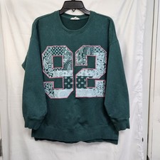 WOMENS DREAM LOVE BELIEVE GREEN SWEATER SIZE LARGE WOMENS DREAM LOVE BELIEVE GREEN SWEATER SIZE LARGE
