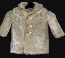 J OSHLACK VINTAGE LITTLE GIRLS CREAM COAT PLEASE READ DESCRIPTION