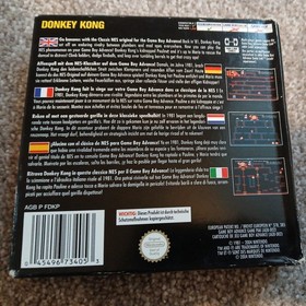 Nintendo Gameboy Advance NES Classics Donkey Kong