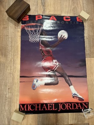 Vintage Michael Jordan SPACE The Final Frontier Poster 90s NBA 23