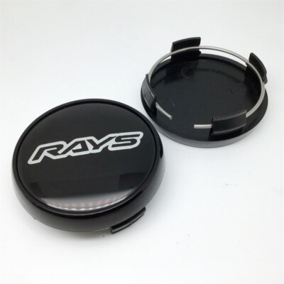 4pcs 65 mm for RAYS Black Siler Alloy Wheel Center Caps Hub Caps Rim Caps Rim