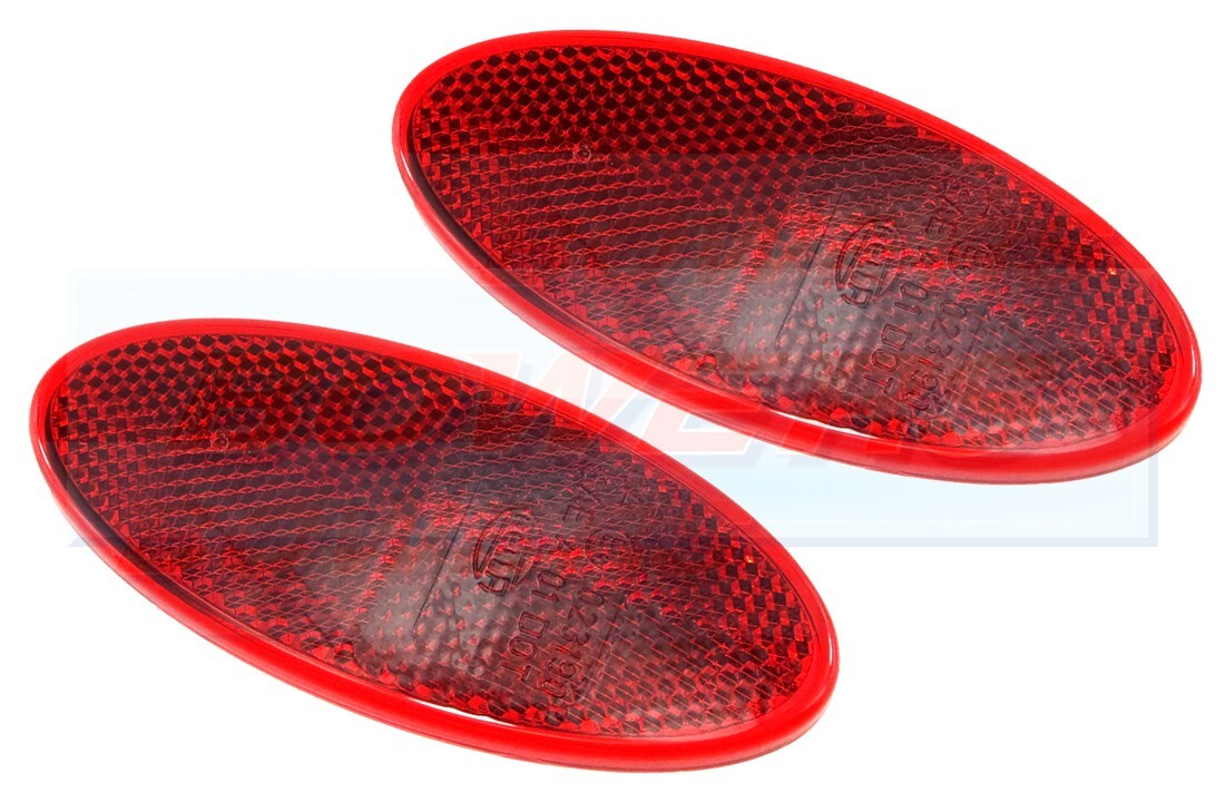 2x Hella Oval Red Rear Reflectors Abbey GT Vogue GTS Safari Spectrum Caravan