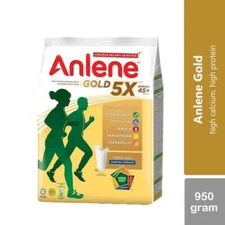 1x ANLENE Gold 5X Milk Powder 950g for Adult 45+ Stronger Bones FREE SHIPPING!