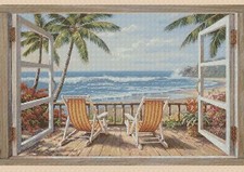Sea View Scene Counted Cross Stitch Chart No.9-409/1 