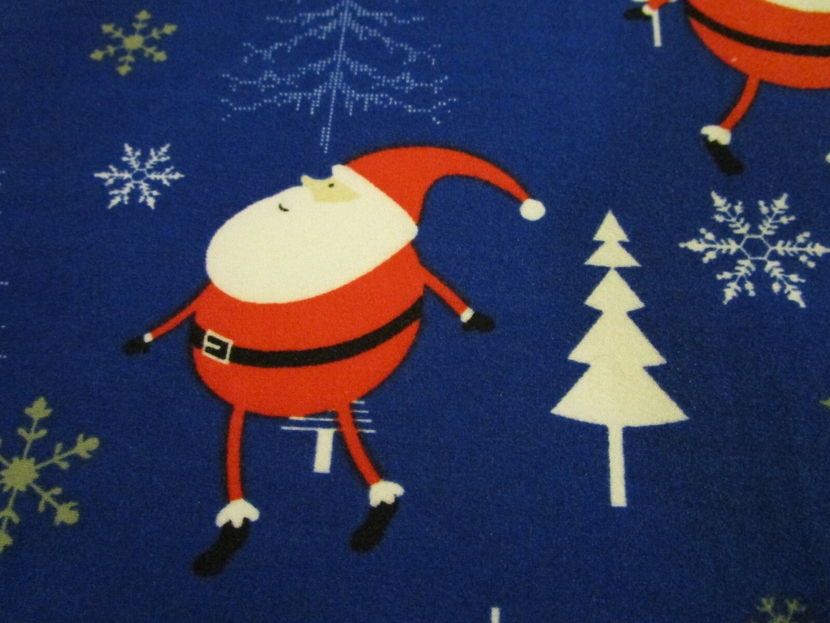 Christmas Santa Claus Dress * Size LARGE * St. John's Bay Blue 3/4  Sleeves  | eBay