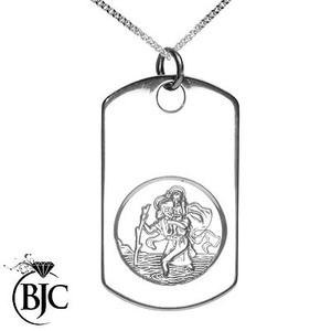 saint christopher dog tag