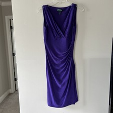 Lauren Ralph Lauren Dress purple size 2 With A Side Slit