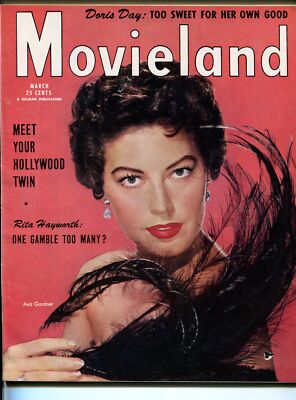 MAG: Movieland  3/1954-Hillman-Ava Gardner-Marilyn-Jack Palance-Terry Moore-VF