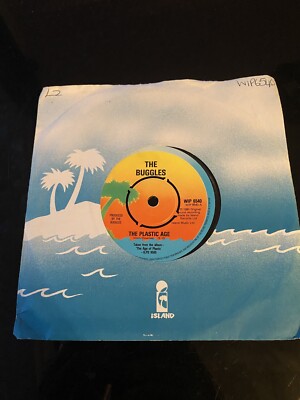 THE BUGGLES - THE PLASTIC AGE  - 80's - 7'' VINYL Free Postage