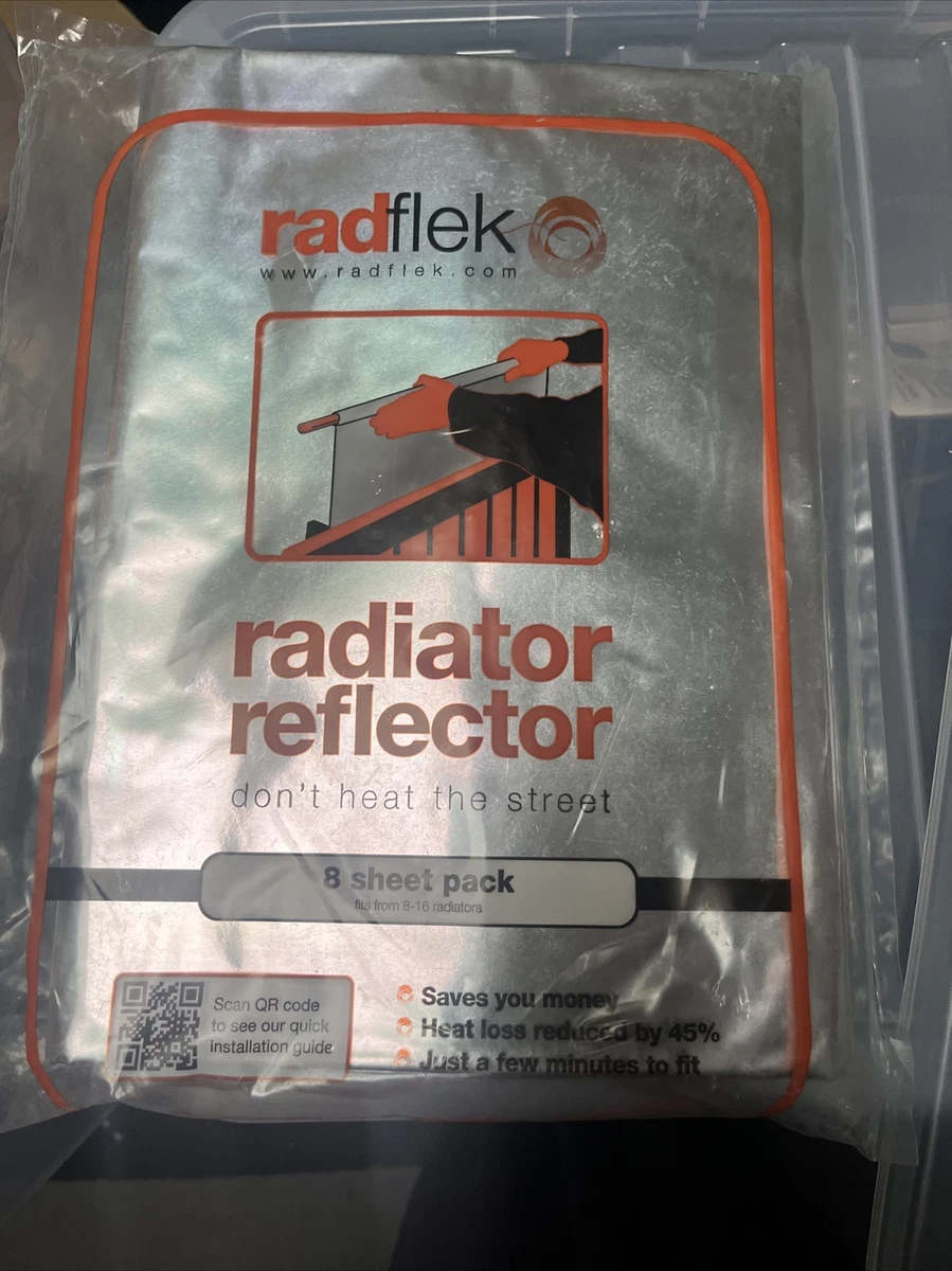 Radflek Radiator Reflector Panels, Reflecting Foil Sheets, Reduces Heat  Loss | eBay