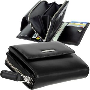 Picard Damen Brieftasche 3 Bereiche Geldborse Geldbeutel Portemonnaie Schwarz Ebay