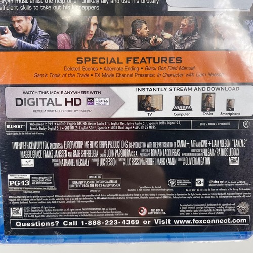 Taken 2 Starring Liam Nelson Blu-ray Disc New - Picture 4 of 4