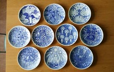 Christmas porcelain plates designed by Sven Jonson Gustavsberg 