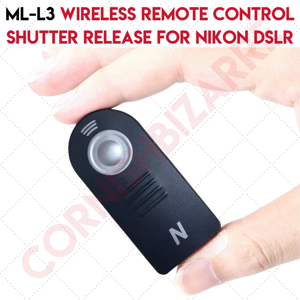 ML-L3 WIRELESS REMOTE CONTROL FOR NIKON D3400 D3300 D3200 D5300 D5200 D5100 - UK - Image 3 of 4