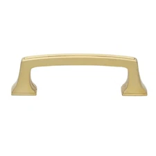 GlideRite 3" CC Deco Base Cabinet Hardware Pull Satin Gold - 87380-SG-1